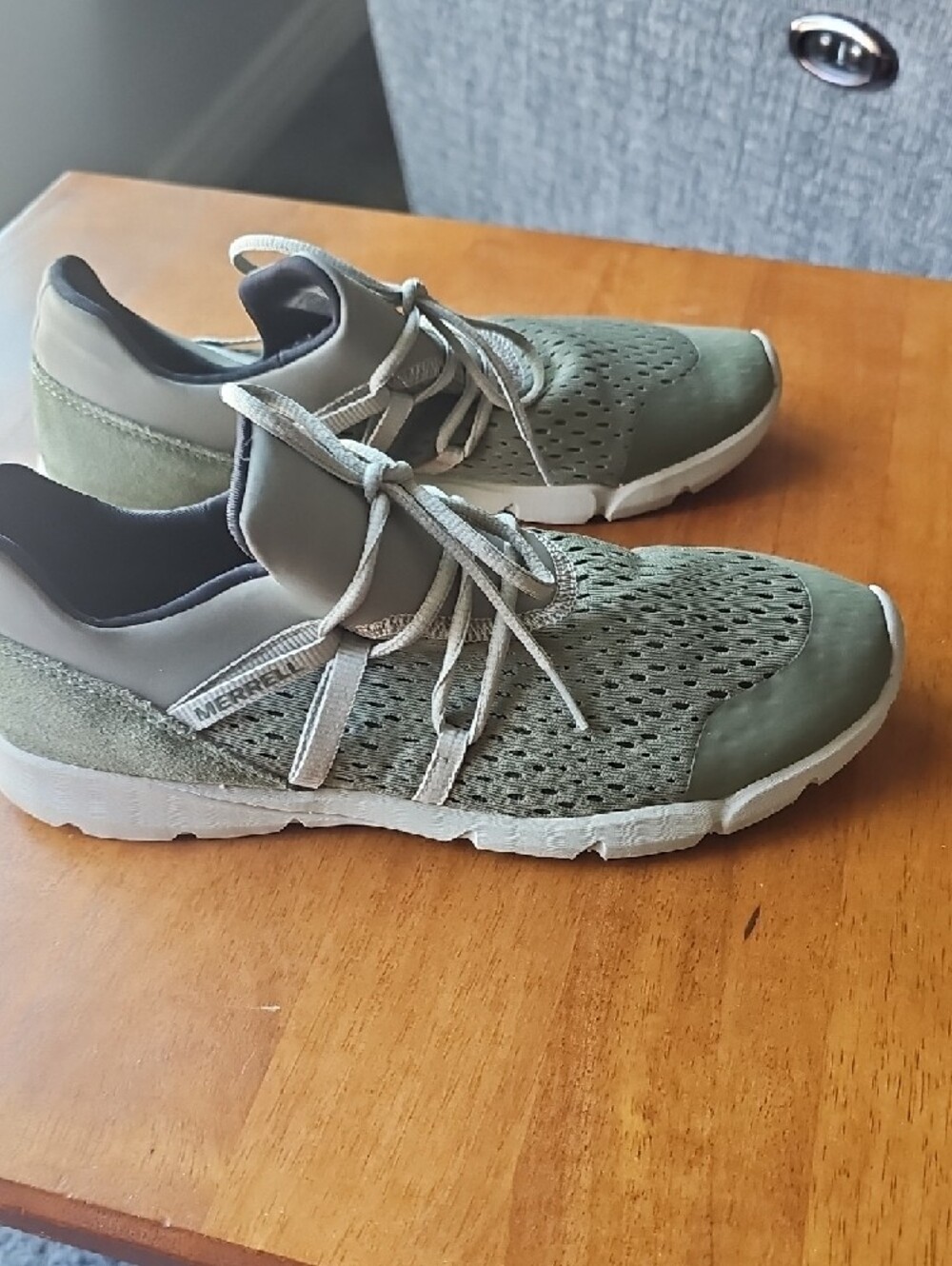 Merrell Women's Olive Green Athletic Sneakers - Picture 4 of 6